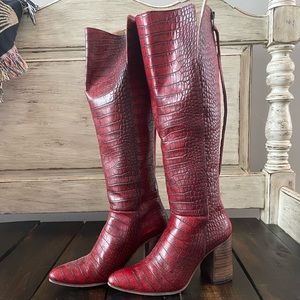 Jasper Red Croco | Freebird Stores